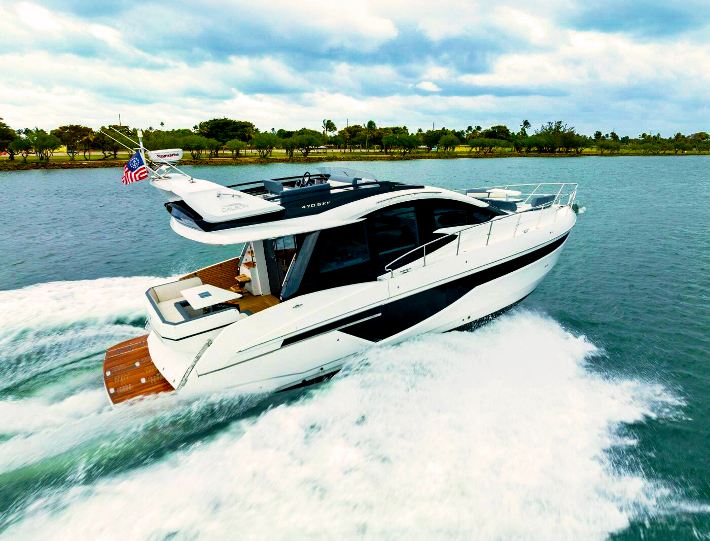 50FT Galeon Skydeck with Jet Ski — PinkOcean Yachts